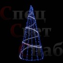 Световое панно Ёлка "Конус" 2 м Синяя